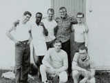 Site 8:(L-R) Kneeling: Eric Thompson, Bob Crounse; Standing: Jerry Paul, Bob Gary, Troy Dobbs, Gary Bibbee, Rick Caswell. 