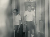 Ralph Brown on crutches. Submitted by Chris Strobel