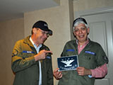 Paul Baker and Zeke (Someone swiped the Commanders plate) 
