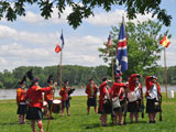 The British welcoming the 320th to St. Charles.
