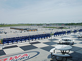 The group had a tour of tour of Iowa Speedway - a NASCAR track