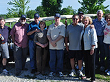 Group photo with wives at the golf course