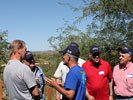 (L-R) Craig, Chuck, Woody, Bake and Jim catching up with each other