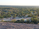 View of dinner camp from sunset vantage point