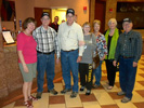 Thursday evening before dinner (L-R): Dede & Steve Carr, Paul and Jan Baker, Jeane Schabel, Linda Ging and Chuck Schabel