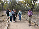 On the trail back from the river