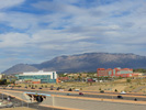 View of Sandia Peak from the balcony of the Presidential Suite