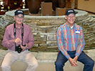 Steve Carr and Sam Bothern waiting to convoy over to Old Town Albuquerque