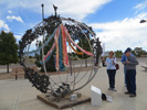 The Children's Peace Statue in front of the museum