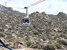Tram car coming in to the lower terminal