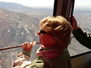 Pauline Bisel enjoying the view