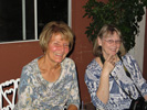 Marie Jenkins and Jan Baker striking a pose