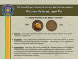 Vietnam War 50th Anniversary pins were awarded at the Friday reception.