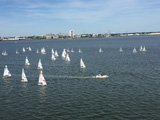 There were boat races in the harbor during our visiit to Patriot's Point.