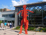 This sculpture by Alexander Calder was on display near the entrance