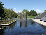 The Four Towers Fountain and pool