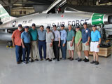 The guys pose for a shot (L-R): Steve Bisel, Bob Roberts, Paul Baker, Bob Strand, Bill Woodward, Steve Carr, Sam Bothern, Leon Skatburg, Wayne Miller, Jerry Smith and Bob Fitzgerald