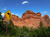 The scenery at the Garden of the Gods Park