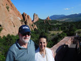 Wayne and Esperanza Miller at the Garden of the Gods