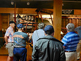 The group touring the museum