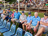 Watching the graduation ceremony parade