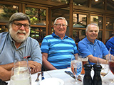 Steve Bisel, Leon Skatburg and Bob Fitzgerald at the Reception Dinner