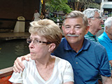 Joan and Bob Strand on the river cruise