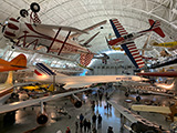 The aircraft display at the Udvar-Hazy Center was amazing. This shot shows a Concorde jet surrounded by a host of other aircraft.