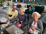 Paul and Jan Baker and Pauline Bisel (L-R)