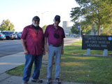 Steve Bisel and Paul Baker at the Museum of the Air Force