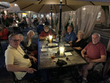 The group enjoying a night out