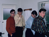Christmas 1968 at the Jenkins (L-R): Steve Linebarger, Tom Buczek, Craig Myers & Ed Koulik.