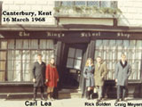 Carl Lea, Rick Bolden & Craig Meyers - Canterbury, Kent, 1968.