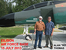 Steve Linebarger and Alan “Roy” Thomas at Eielson Air Force Base near Fairbanks, Alaska, July 2013.