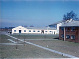 View of the Bowling Alley taken from the barracks.