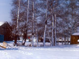 View from 'back door' of building 217, Conventional Maintenance. 