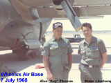 Roy Thomas and Steve Linebarger at Wheelus AFB, 1968. 