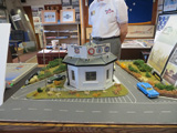 Scale model of the old main gate at the museum