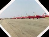 Red Arrows photo taken during 1969 air show. 